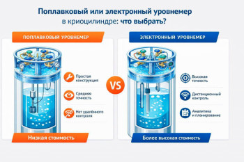 Поплавковый или электронный уровнемер в криоцилиндре: что выбрать для стабильной подачи газ