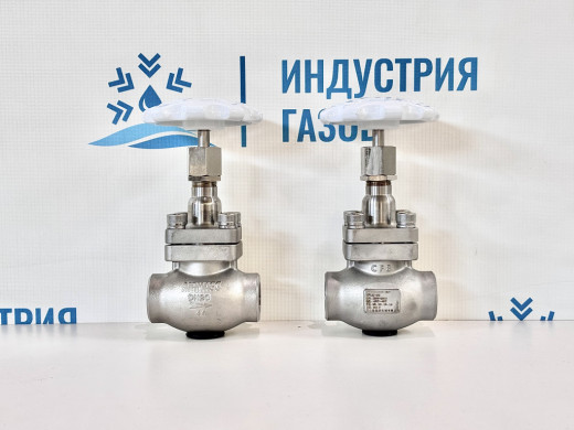 Вентиль криогенный проходной с коротким штоком DJ-20G (AIRMASS)