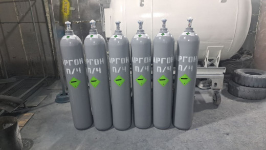 Баллон аргоновый 40л./150атм. с вентилем и окраской