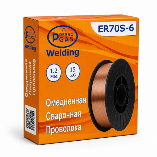 PressoGas (PG) сварочная проволока ER70S-6 (О) 1,2mm (15kg)