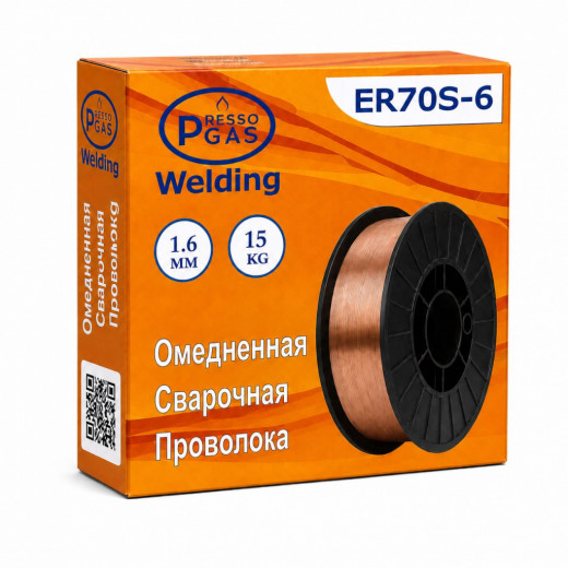 PressoGas (PG) сварочная проволока ER70S-6 (О) 1,6mm (15kg)